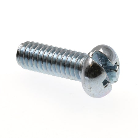 Prime-Line Machine Screw, Round, Phil/Sltd Comb Drive No. 8-32 X 1/2in Zinc Plated Steel 100PK 9003455